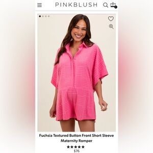 Pinkblush Textured Romper